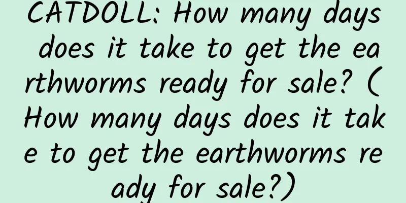 CATDOLL: How many days does it take to get the earthworms ready for sale? (How many days does it take to get the earthworms ready for sale?)