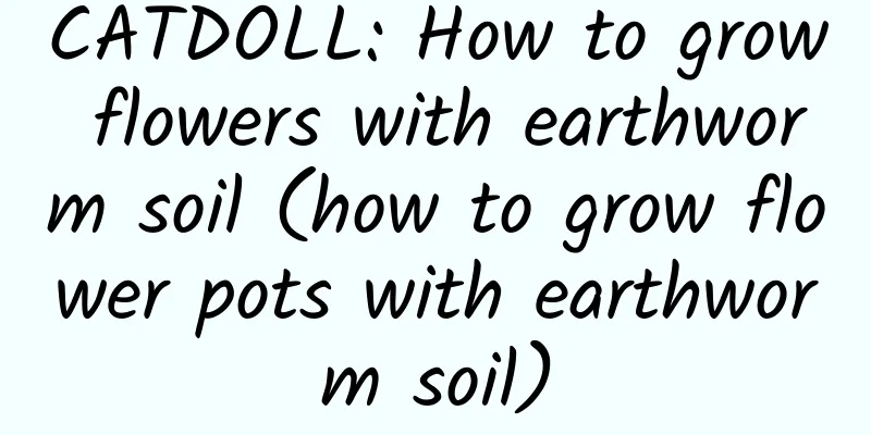 CATDOLL: How to grow flowers with earthworm soil (how to grow flower pots with earthworm soil)