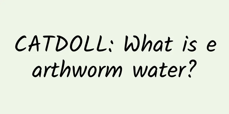 CATDOLL: What is earthworm water?