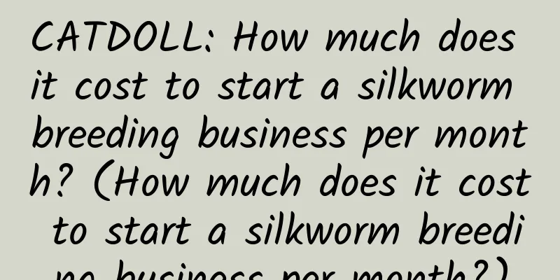 CATDOLL: How much does it cost to start a silkworm breeding business per month? (How much does it cost to start a silkworm breeding business per month?)