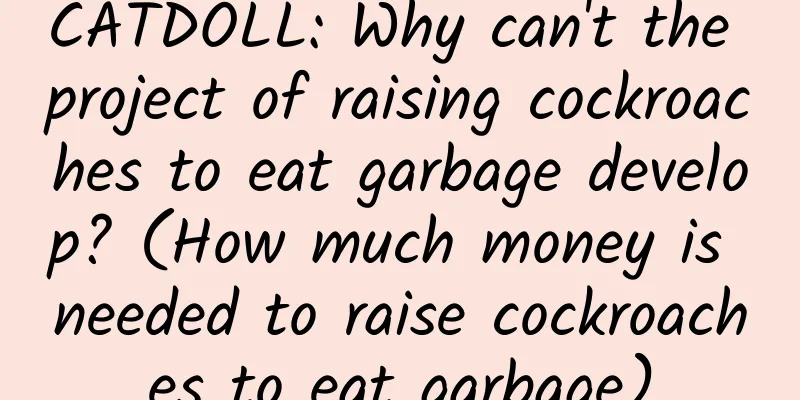 CATDOLL: Why can't the project of raising cockroaches to eat garbage develop? (How much money is needed to raise cockroaches to eat garbage)