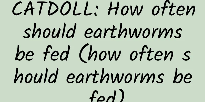 CATDOLL: How often should earthworms be fed (how often should earthworms be fed)