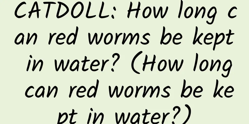 CATDOLL: How long can red worms be kept in water? (How long can red worms be kept in water?)