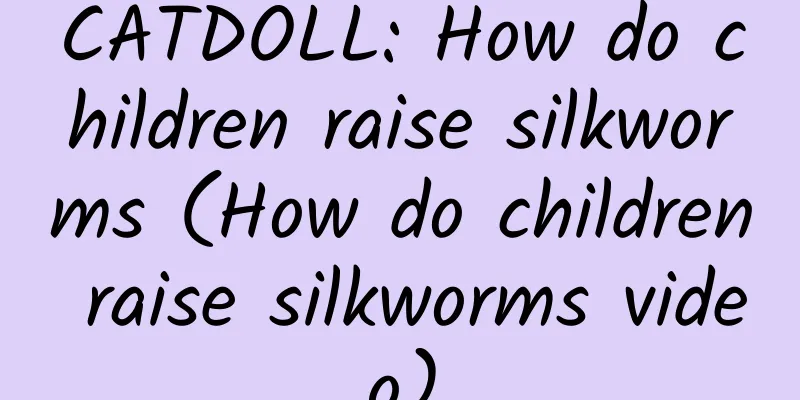 CATDOLL: How do children raise silkworms (How do children raise silkworms video)