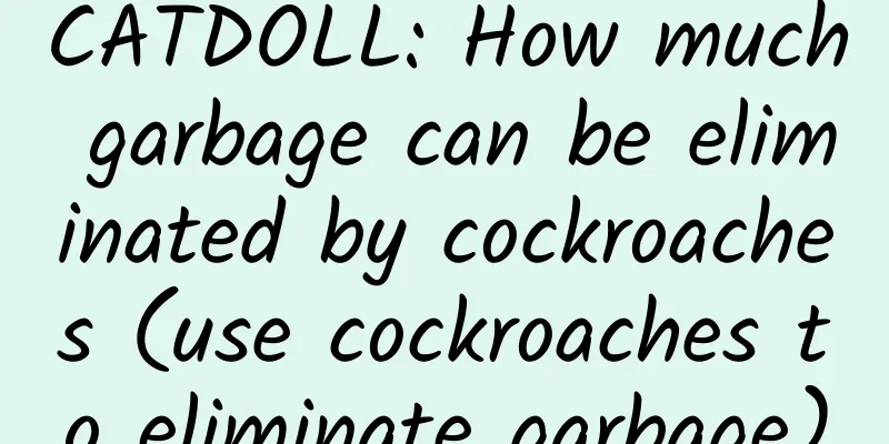 CATDOLL: How much garbage can be eliminated by cockroaches (use cockroaches to eliminate garbage)