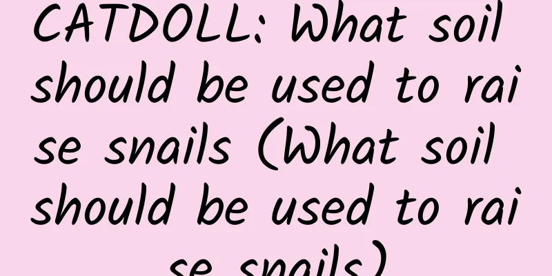 CATDOLL: What soil should be used to raise snails (What soil should be used to raise snails)