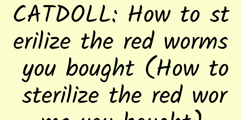 CATDOLL: How to sterilize the red worms you bought (How to sterilize the red worms you bought)
