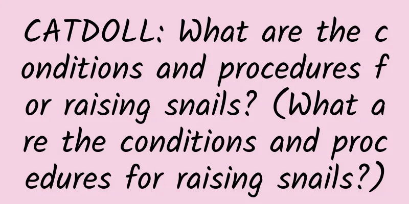 CATDOLL: What are the conditions and procedures for raising snails? (What are the conditions and procedures for raising snails?)