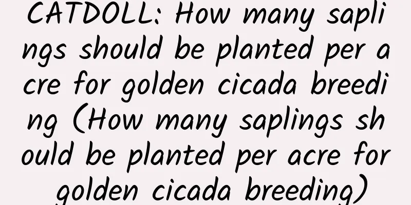 CATDOLL: How many saplings should be planted per acre for golden cicada breeding (How many saplings should be planted per acre for golden cicada breeding)