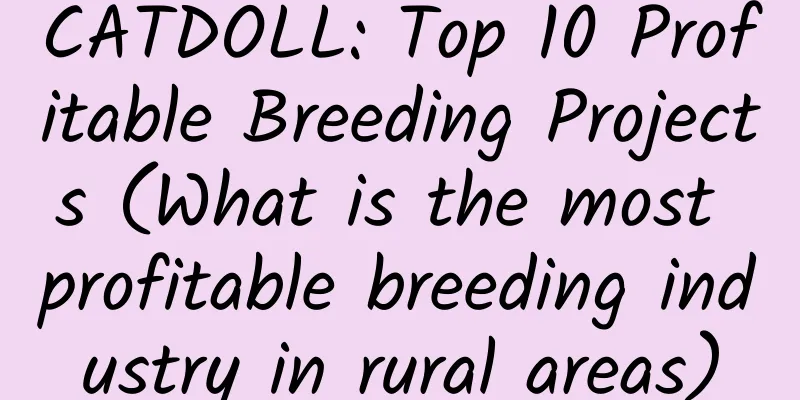 CATDOLL: Top 10 Profitable Breeding Projects (What is the most profitable breeding industry in rural areas)