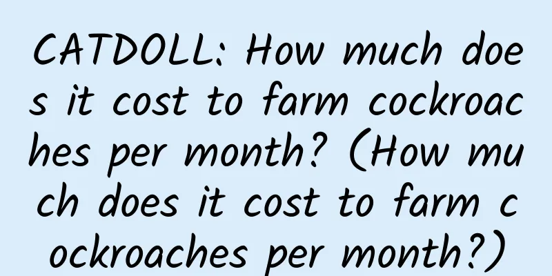 CATDOLL: How much does it cost to farm cockroaches per month? (How much does it cost to farm cockroaches per month?)