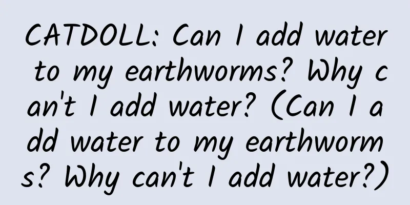 CATDOLL: Can I add water to my earthworms? Why can't I add water? (Can I add water to my earthworms? Why can't I add water?)