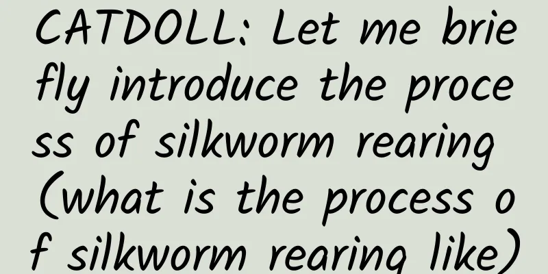 CATDOLL: Let me briefly introduce the process of silkworm rearing (what is the process of silkworm rearing like)