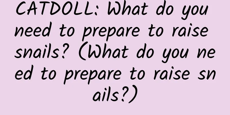 CATDOLL: What do you need to prepare to raise snails? (What do you need to prepare to raise snails?)