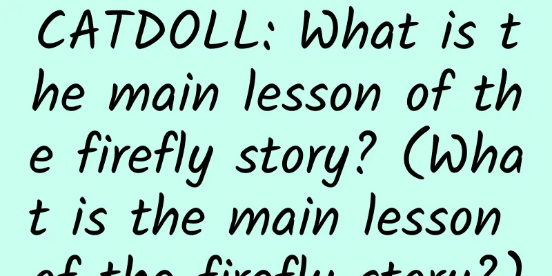 CATDOLL: What is the main lesson of the firefly story? (What is the main lesson of the firefly story?)