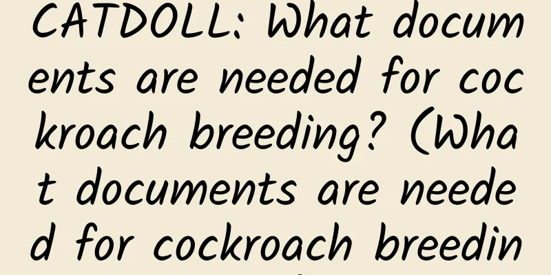 CATDOLL: What documents are needed for cockroach breeding? (What documents are needed for cockroach breeding?)