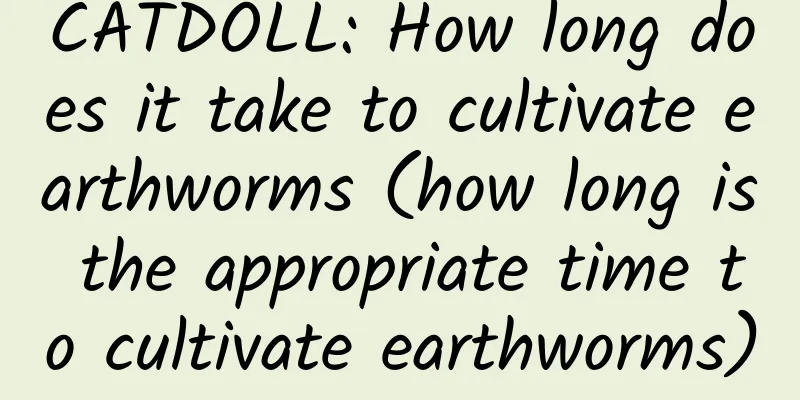 CATDOLL: How long does it take to cultivate earthworms (how long is the appropriate time to cultivate earthworms)