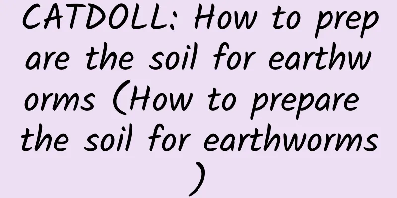 CATDOLL: How to prepare the soil for earthworms (How to prepare the soil for earthworms)