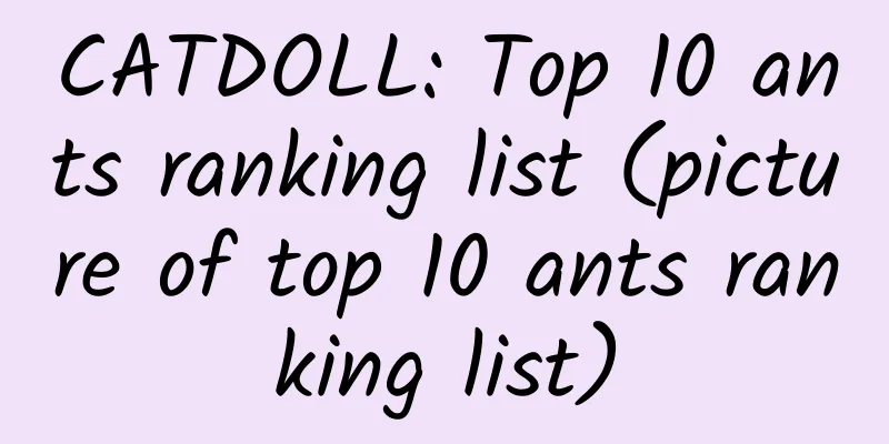 CATDOLL: Top 10 ants ranking list (picture of top 10 ants ranking list)