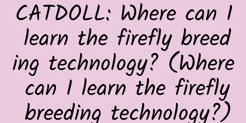 CATDOLL: Where can I learn the firefly breeding technology? (Where can I learn the firefly breeding technology?)