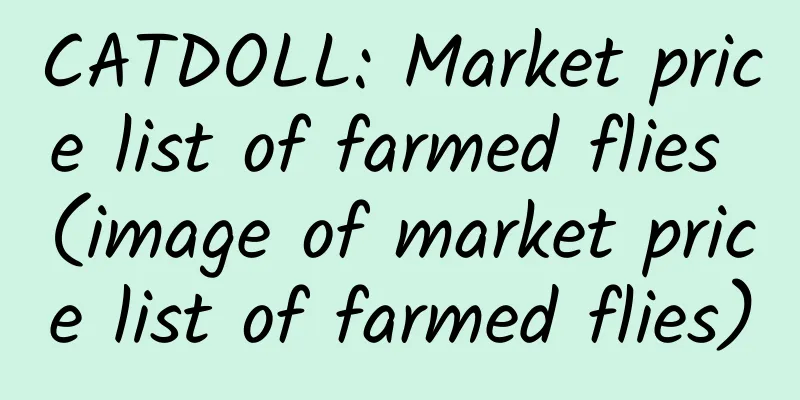 CATDOLL: Market price list of farmed flies (image of market price list of farmed flies)
