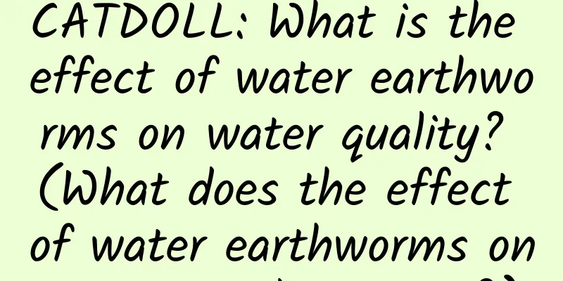 CATDOLL: What is the effect of water earthworms on water quality? (What does the effect of water earthworms on water quality mean?)