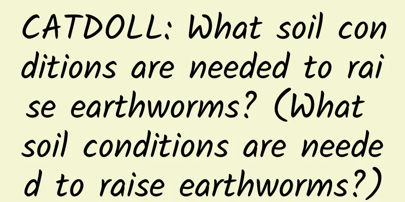 CATDOLL: What soil conditions are needed to raise earthworms? (What soil conditions are needed to raise earthworms?)