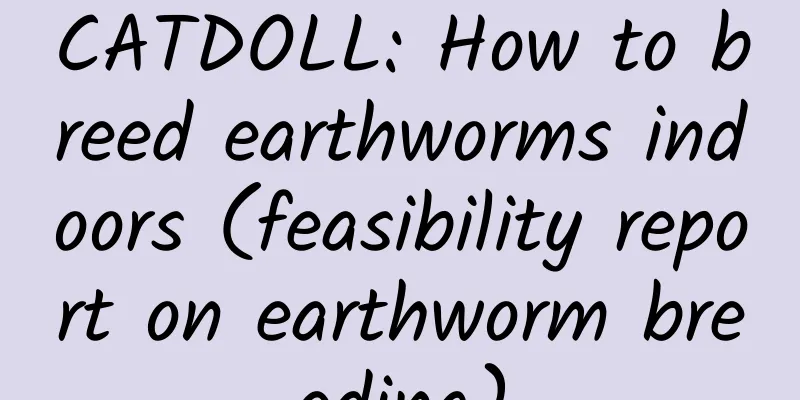 CATDOLL: How to breed earthworms indoors (feasibility report on earthworm breeding)