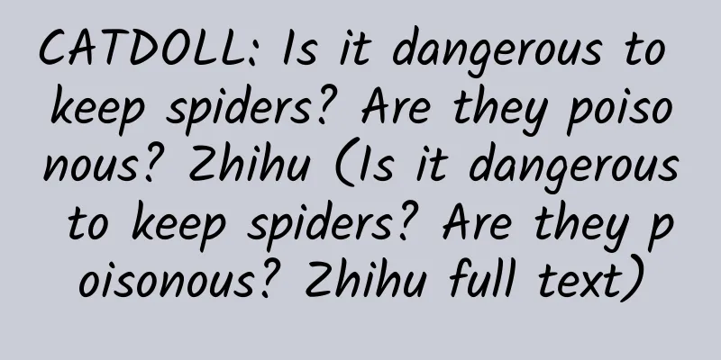 CATDOLL: Is it dangerous to keep spiders? Are they poisonous? Zhihu (Is it dangerous to keep spiders? Are they poisonous? Zhihu full text)