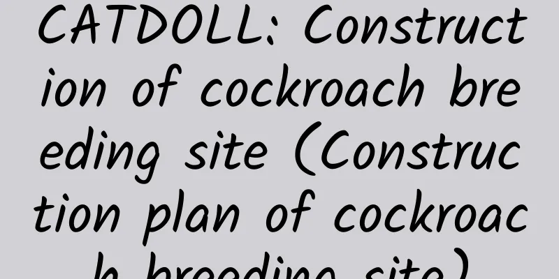 CATDOLL: Construction of cockroach breeding site (Construction plan of cockroach breeding site)