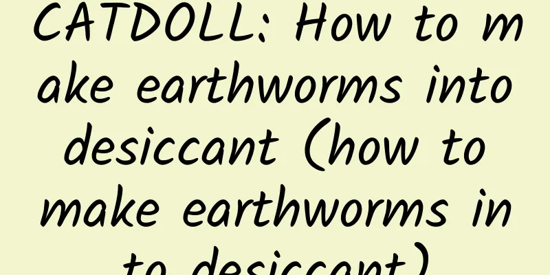 CATDOLL: How to make earthworms into desiccant (how to make earthworms into desiccant)