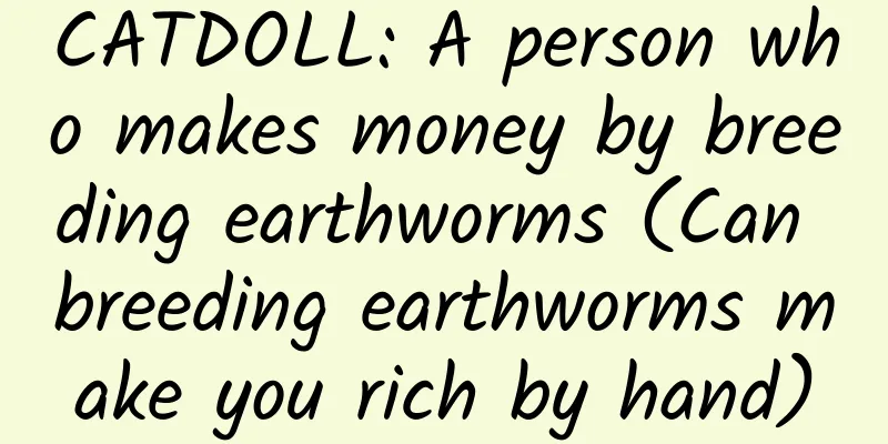CATDOLL: A person who makes money by breeding earthworms (Can breeding earthworms make you rich by hand)