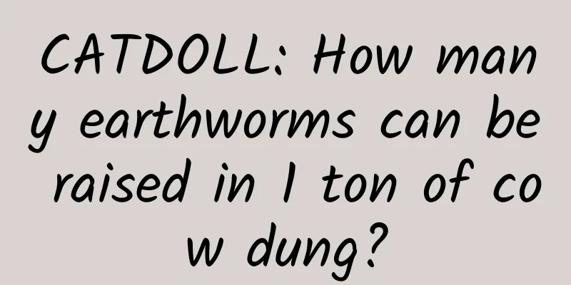 CATDOLL: How many earthworms can be raised in 1 ton of cow dung?