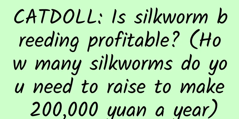 CATDOLL: Is silkworm breeding profitable? (How many silkworms do you need to raise to make 200,000 yuan a year)