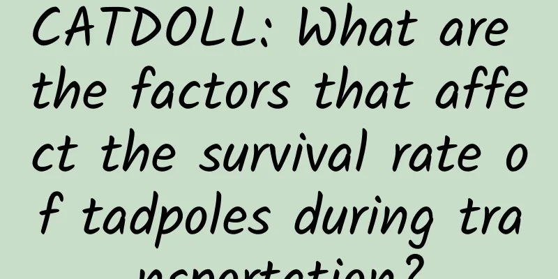 CATDOLL: What are the factors that affect the survival rate of tadpoles during transportation?