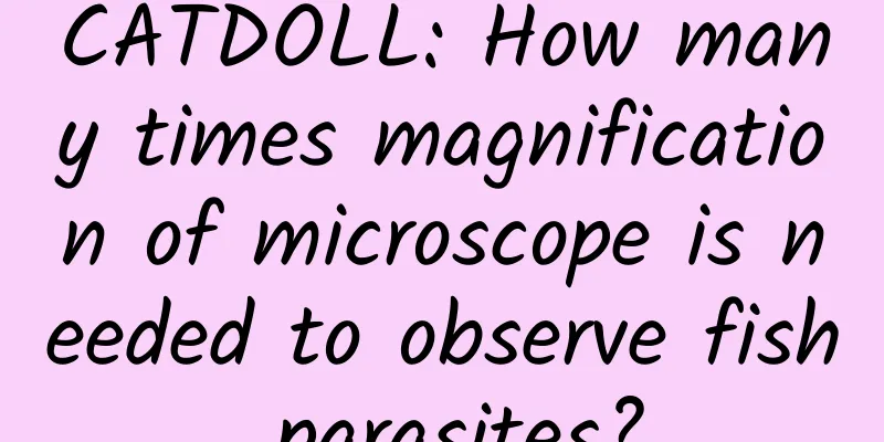 CATDOLL: How many times magnification of microscope is needed to observe fish parasites?