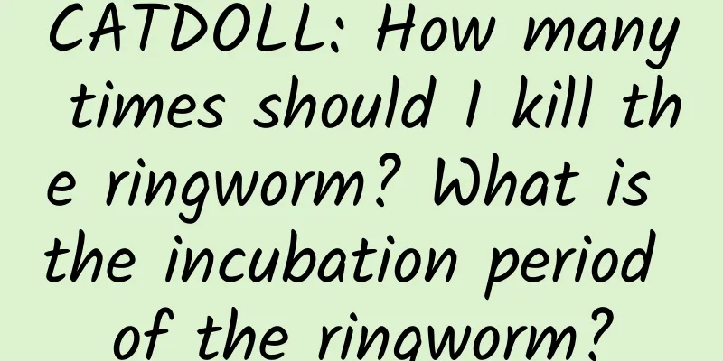 CATDOLL: How many times should I kill the ringworm? What is the incubation period of the ringworm?