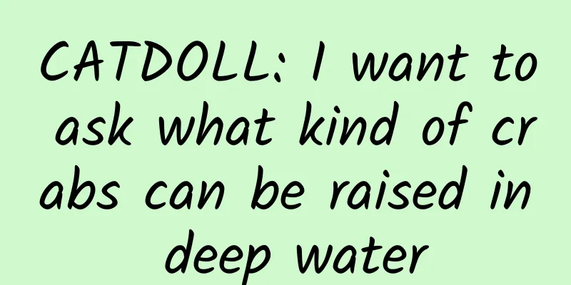 CATDOLL: I want to ask what kind of crabs can be raised in deep water