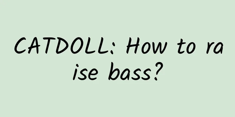 CATDOLL: How to raise bass?