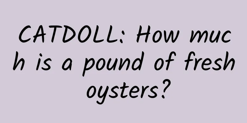 CATDOLL: How much is a pound of fresh oysters?