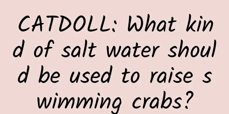 CATDOLL: What kind of salt water should be used to raise swimming crabs?