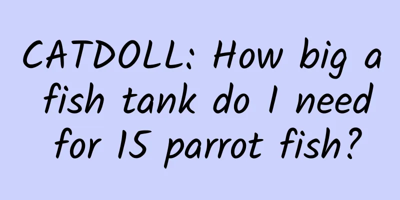CATDOLL: How big a fish tank do I need for 15 parrot fish?