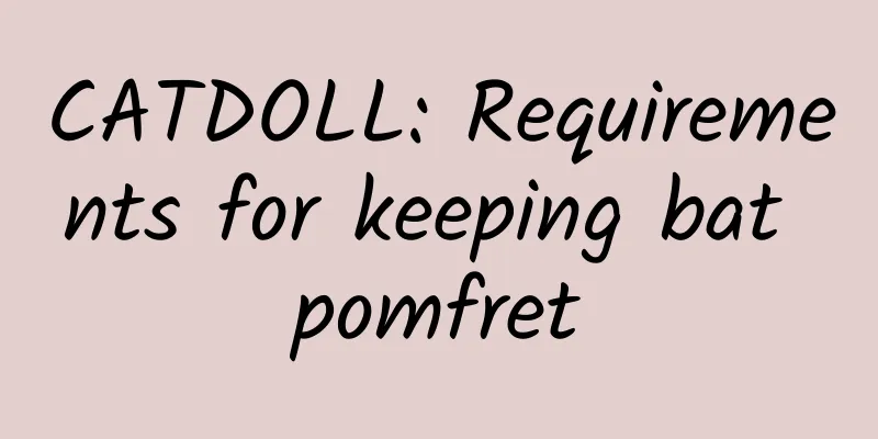 CATDOLL: Requirements for keeping bat pomfret