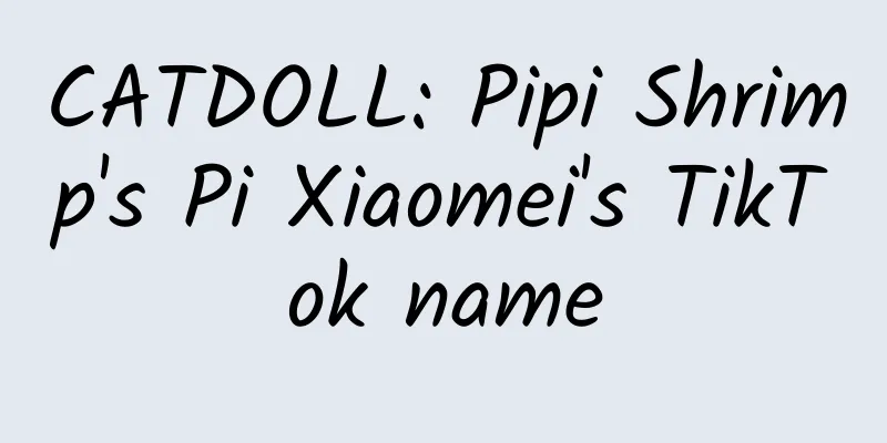CATDOLL: Pipi Shrimp's Pi Xiaomei's TikTok name