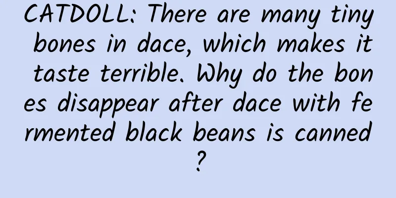 CATDOLL: There are many tiny bones in dace, which makes it taste terrible. Why do the bones disappear after dace with fermented black beans is canned?