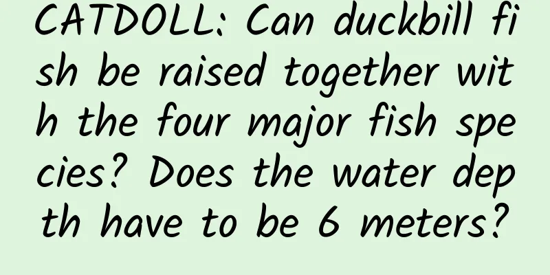 CATDOLL: Can duckbill fish be raised together with the four major fish species? Does the water depth have to be 6 meters?