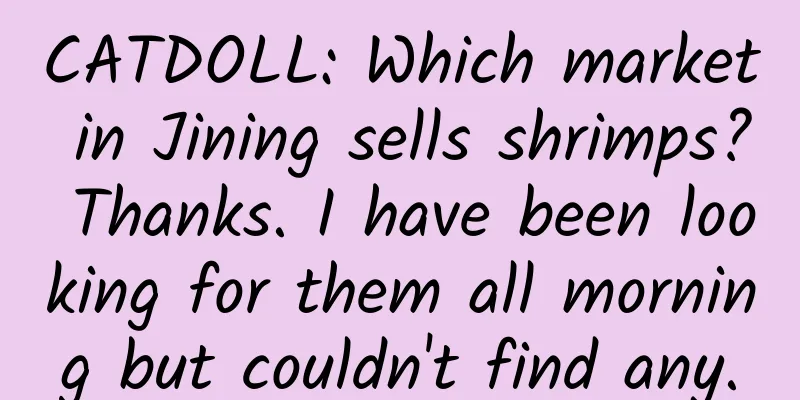 CATDOLL: Which market in Jining sells shrimps? Thanks. I have been looking for them all morning but couldn't find any.