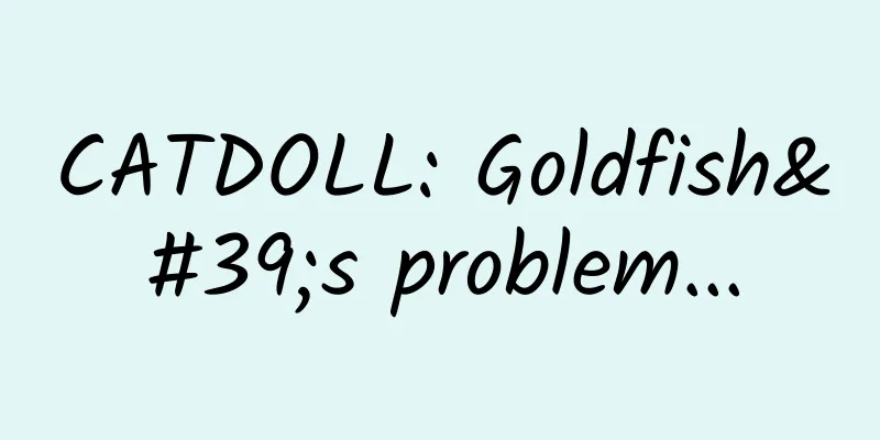 CATDOLL: Goldfish's problem...
