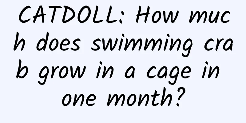 CATDOLL: How much does swimming crab grow in a cage in one month?