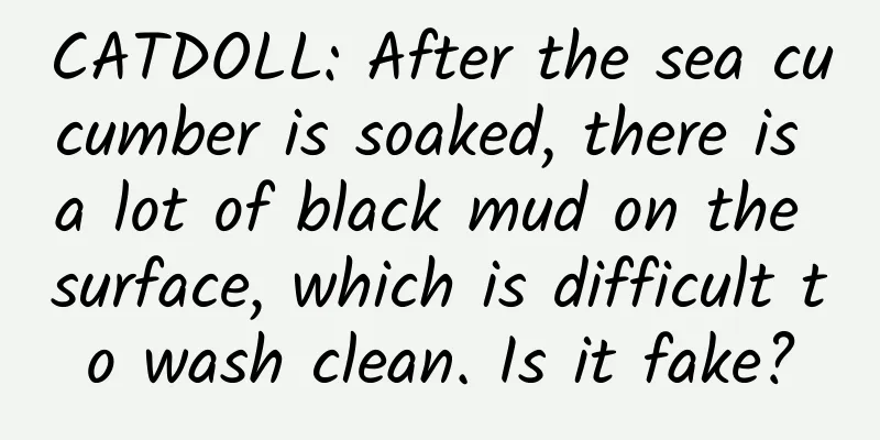 CATDOLL: After the sea cucumber is soaked, there is a lot of black mud on the surface, which is difficult to wash clean. Is it fake?